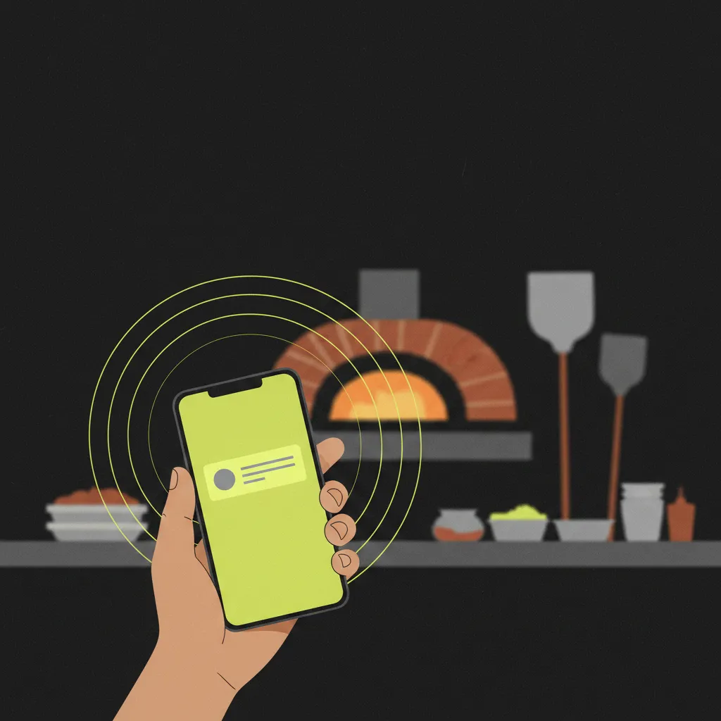 Every order lands as a text on the owner's phone instantly.
